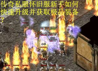 传奇私服怀旧服新手如何快速升级并获取极品装备？