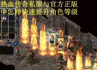 热血传奇私服与官方正版中怎样快速提升角色等级?